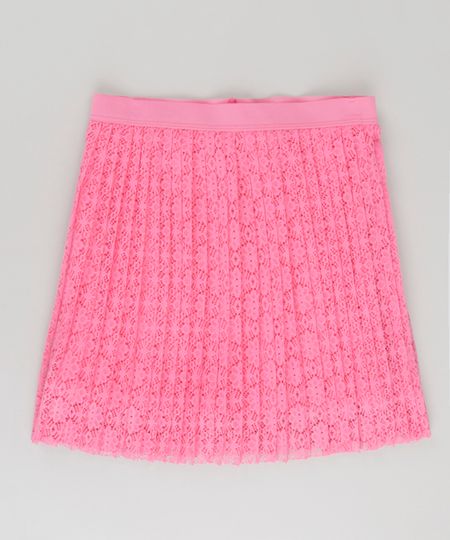 Saia-de-Renda-Plissada-Rosa-8718380-Rosa_1 Saia-de-Renda-Plissada-Rosa-8718380-Rosa_1