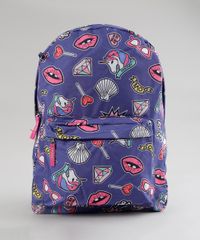 Mochila---Porta-Treco-Estampada-Roxa-8658151-Roxo_1