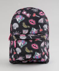 Mochila---Porta-Treco-Estampada-Preta-8658151-Preto_1