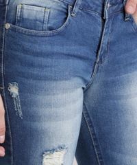 Calca-Jeans-Skinny-Destroyed-em-Algodao---Sustentavel-Azul-Medio-8458616-Azul_Medio_4