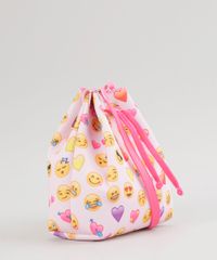 Bolsa-Saco-Estampada-Emoticon---Elasticos-de-Cabelo-Rosa-Claro-8665784-Rosa_Claro_2