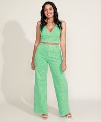 Calca-de-Sarja-Feminina-Wide-Cintura-Alta-Estampada-Xadrez-Vichy-Verde-9974070-Verde_3