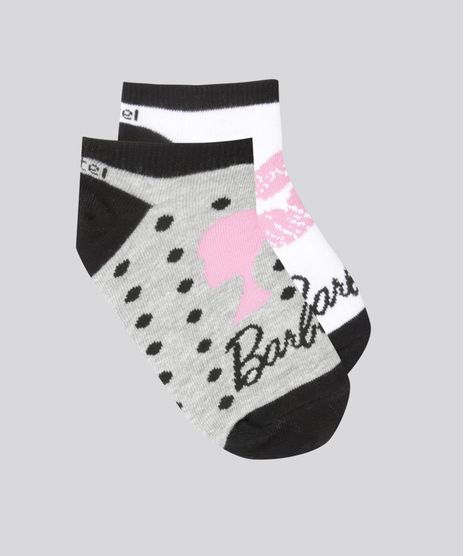 Kit-de-2-Meias-Soquete-Estampadas-Barbie-Multicor-8305450-Multicor_1