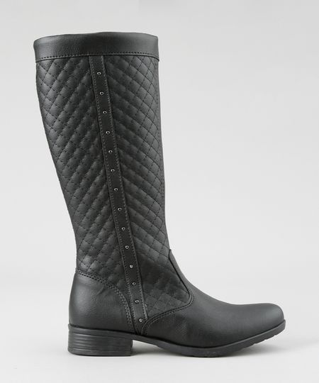Bota-com-Matelasse-Preta-8571914-Preto_1 Bota-com-Matelasse-Preta-8571914-Preto_1