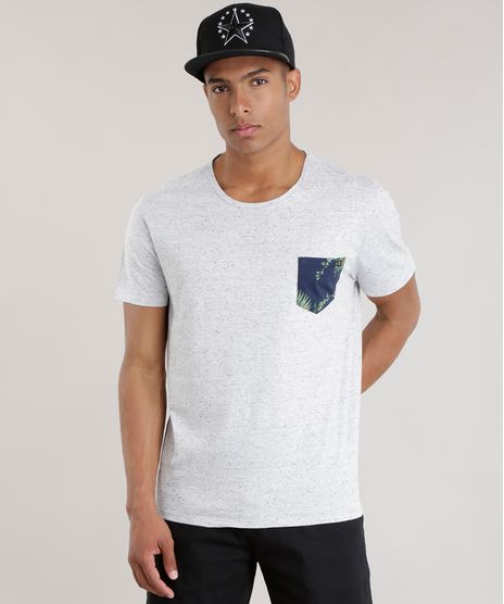 Camiseta-com-Bolso-Estampado-Floral-Cinza-Mescla-Claro-8692562-Cinza_Mescla_Claro_1