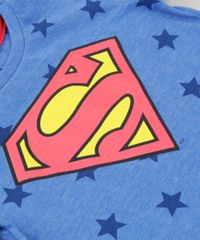 Camiseta-Super-Homem-com-Estampa-de-Estrelas-Azul-8778027-Azul_4