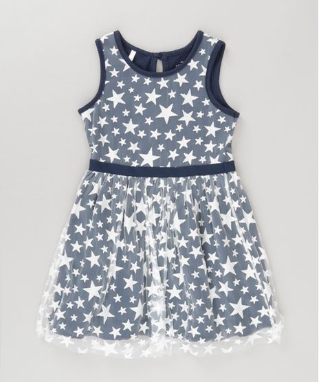 Vestido-em-Tule-Estampado-de-Estrelas-Azul-Marinho-8736443-Azul_Marinho_1