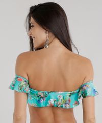 Biquini-Top-Ombro-a-Ombro-Estampado-Floral-com-Protecao-UV-50--Verde-8680661-Verde_2