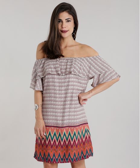 Vestido-Ombro-a-Ombro-Estampado-Etnico-com-Babado-Bege-8650434-Bege_1
