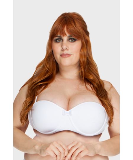 Sutiã Tomara que Caia Plus Size - Branco-46 Menor preço em Sutiã Tomara que Caia Plus Size - Branco-46