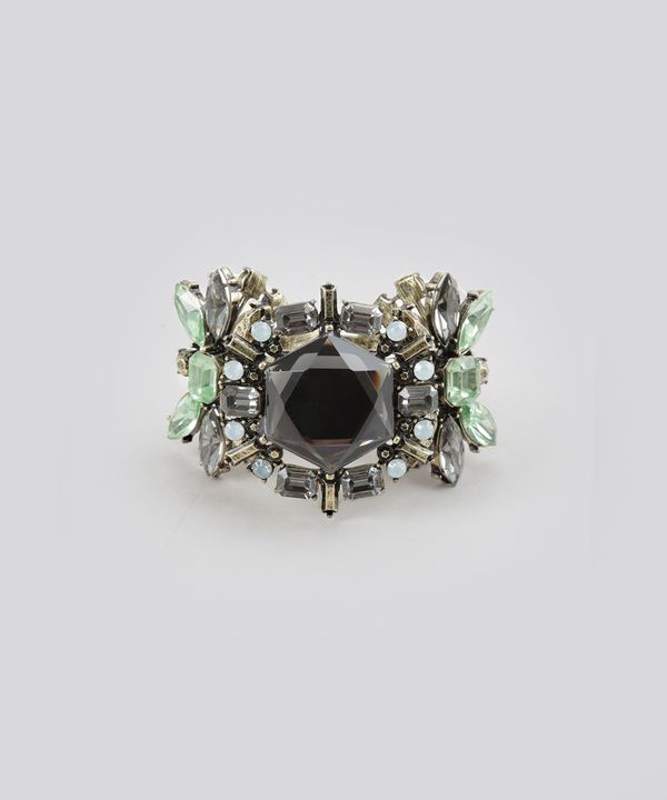 Pulseira com Strass Dourada Único