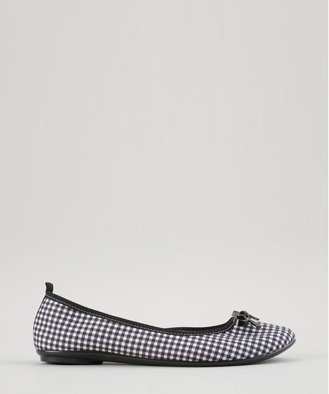 Sapatilha-Moleca-Estampada-Xadrez-com-Laco-Preta-8767468-Preto_1