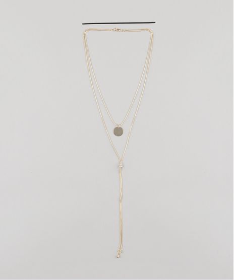 Kit-de-Gargantilha-Choker---Colar-Longo-com-Pingentes-Dourado-8620433-Dourado_1