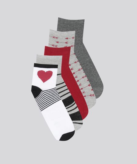 Kit-de-5-Meias-Multicor-8636916-Multicor_1 Kit-de-5-Meias-Multicor-8636916-Multicor_1