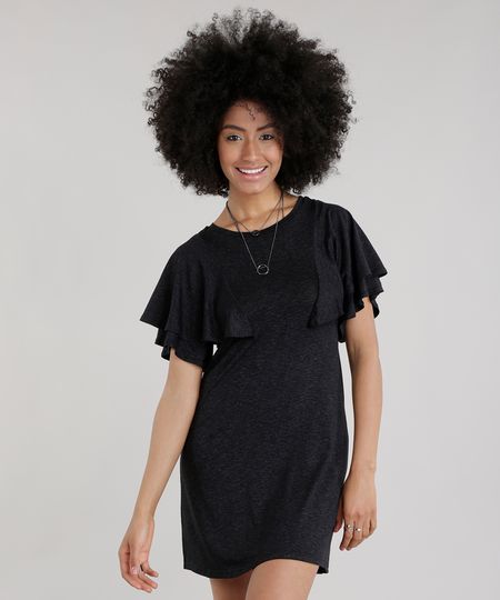 Vestido-em-Lurex-com-Babado-Preto-8744239-Preto_1 Vestido-em-Lurex-com-Babado-Preto-8744239-Preto_1