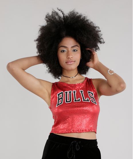 Regata-Cropped-NBA-Chicago-Bulls-em-Paete-Vermelha-8754427-Vermelho_1