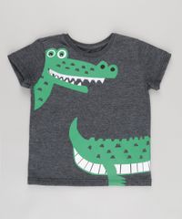 Camiseta-com-Estampa-Interativa-Jacare-Cinza-Mescla-Escuro-8759823-Cinza_Mescla_Escuro_1