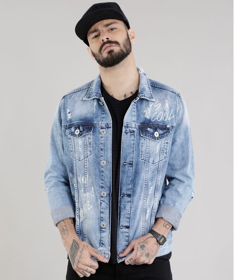 Jaqueta-Jeans-Trucker-Destroyed-com-Estampa-Azul-Medio-8756338-Azul_Medio_1