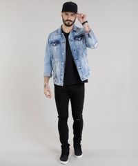 Jaqueta-Jeans-Trucker-Destroyed-com-Estampa-Azul-Medio-8756338-Azul_Medio_3 Jaqueta-Jeans-Trucker-Destroyed-com-Estampa-Azul-Medio-8756338-Azul_Medio_3