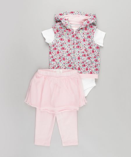 Conjunto-de-Colete-Estampado-Floral-com-Capuz---Body---Calca-com-Tule-Rosa-8659220-Rosa_1