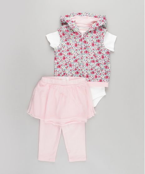 Conjunto-de-Colete-Estampado-Floral-com-Capuz---Body---Calca-com-Tule-Rosa-8659220-Rosa_1