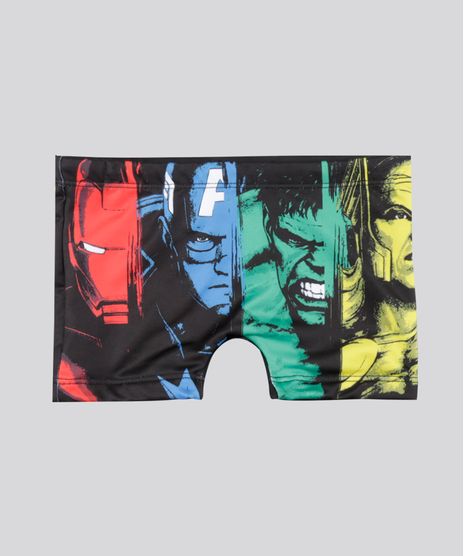 Sunga-Estampada-Os-Vingadores-com-Protecao-UV50--Preta-8724858-Preto_1