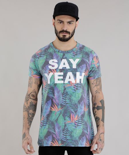 Camiseta-Longa-Estampada-de-Folhas-Verde-8720513-Verde_1