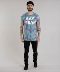 Camiseta-Longa-Estampada-de-Folhas-Verde-8720513-Verde_3