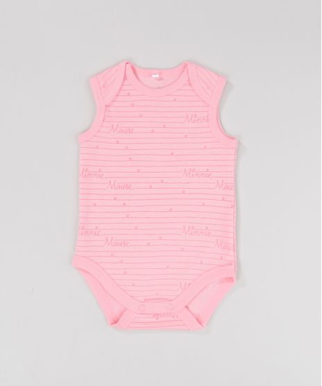Body-Listrado-Minnie-em-Algodao---Sustentavel-Rosa-8584413-Rosa_1