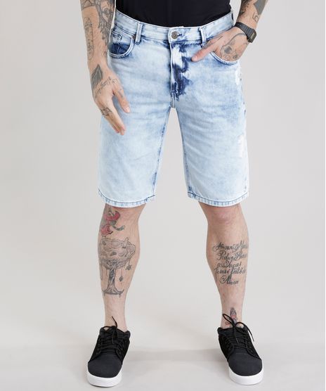 Bermuda-Jeans-Reta-Marmorizada-Destroyed-Azul-Claro-8772196-Azul_Claro_1