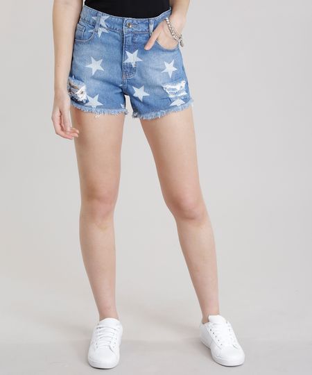 Short-Jeans-Destroyed-Estampado-de-Estrelas-Azul-Medio-8742879-Azul_Medio_1 Short-Jeans-Destroyed-Estampado-de-Estrelas-Azul-Medio-8742879-Azul_Medio_1