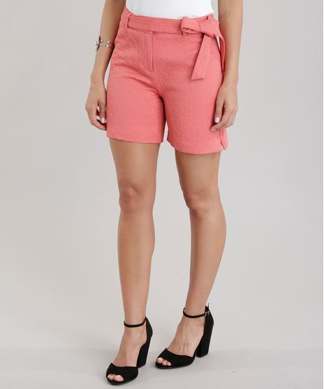 Short-em-Jacquard-com-Cinto-Coral-8359651-Coral_1