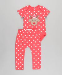 Calca-Estampada-de-Poa-Rena-em-Algodao---Sustentavel-Vermelha-8612314-Vermelho_3
