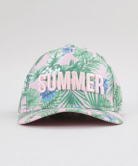 Bone--Summer--Estampado-de-Folhagem-Rose-8757277-Rose_1 Bone--Summer--Estampado-de-Folhagem-Rose-8757277-Rose_1