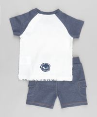 Conjunto-de-Camiseta-Branca---Bermuda-Azul-Escuro-8657161-Azul_Escuro_2