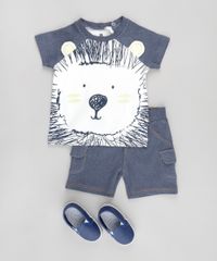 Conjunto-de-Camiseta-Branca---Bermuda-Azul-Escuro-8657161-Azul_Escuro_3