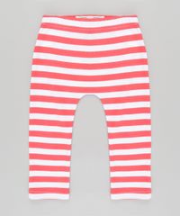 Calca-Listrada-Boneco-de-Neve-em-Algodao---Sustentavel-Vermelha-8642600-Vermelho_2