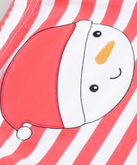 Calca-Listrada-Boneco-de-Neve-em-Algodao---Sustentavel-Vermelha-8642600-Vermelho_4