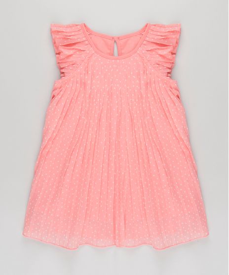 Vestido-Plissado-Estampado-de-Estrelas-Coral-8674469-Coral_1