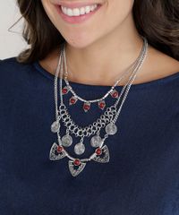 Colar-Triplo-Etnico-Prateado-8685966-Prateado_2
