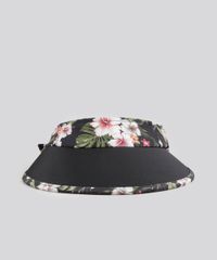 Viseira-de-Praia-Estampada-Floral-Preta-8757178-Preto_1