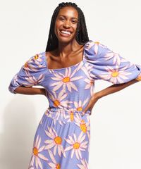 Blusa-Feminina-Cropped-Texturizada-Estampada-de-Margaridas-Manga-Bufante-Decote-Reto-Lilas-9960162-Lilas_1
