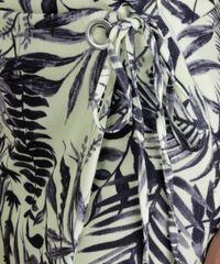 Short-Saia-Estampada-de-Folhagens-Amarela-8759704-Amarelo_4