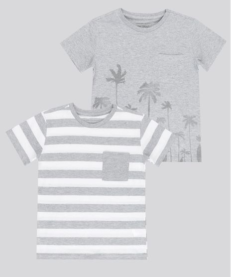 Kit-de-2-Camisetas-Estampadas-Cinza-Mescla-8742029-Cinza_Mescla_1