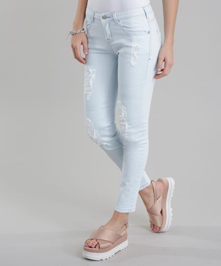 Calca-Jeans-Skinny-Destroyed-Azul-Claro-8458606-Azul_Claro_1 Calca-Jeans-Skinny-Destroyed-Azul-Claro-8458606-Azul_Claro_1