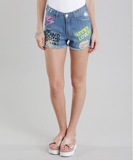 Short-Jeans-Relaxed--Summer-Lovers--Destroyed-Azul-Medio-8749334-Azul_Medio_1