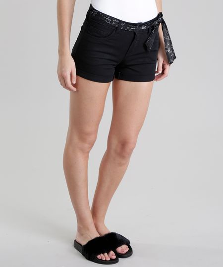 Short-Reto-com-Faixa-Estampada-Floral-Preto-8716759-Preto_1 Short-Reto-com-Faixa-Estampada-Floral-Preto-8716759-Preto_1