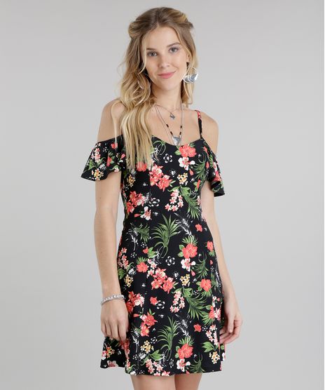 Vestido-Open-Shoulder-Estampado-Floral-Preto-8809157-Preto_1