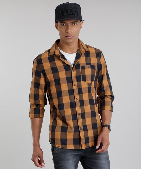 Camisa-Xadrez-Caramelo-8448789-Caramelo_1 Camisa-Xadrez-Caramelo-8448789-Caramelo_1
