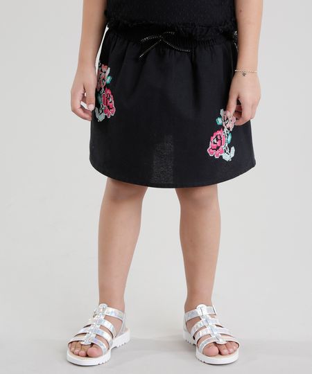 Saia-com-Bordado-Floral-Preta-8683246-Preto_1